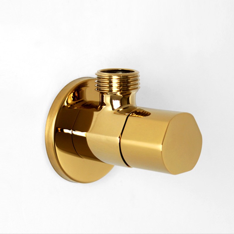 Luxe Goud massief messing hoekstopkraan Gouden Keuken badkamer wc beluchtingskraan