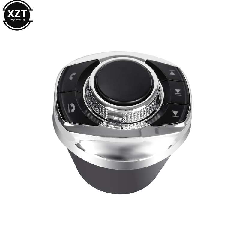 Pulsante di controllo del volante Wireless per auto universale per Android Autoradio 8 funzioni chiave a forma di tazza con luce a LED