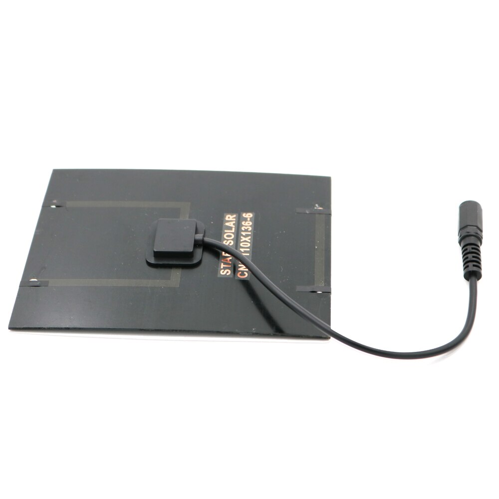 2 3 4.5 6 10 W 6V Solar Panel Portable Transparent Laminated Mono Cell Module 3.7V 18650 Battery Connector DC 5.5*2.1 plug