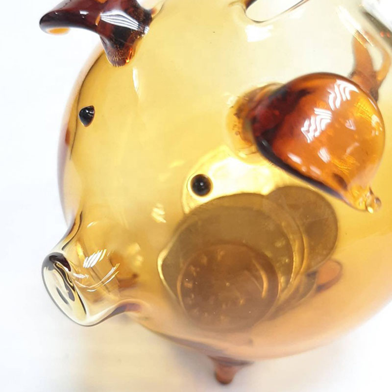 Tirelire décorative bon marché, cochon cochon drôle, Transparent Hucha infantile, organisateur de pièces de monnaie HX50MB