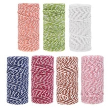 1 Roll 100 Meters 2Ply Cotton Twine DIY Weaving Handmade Craft String Rope