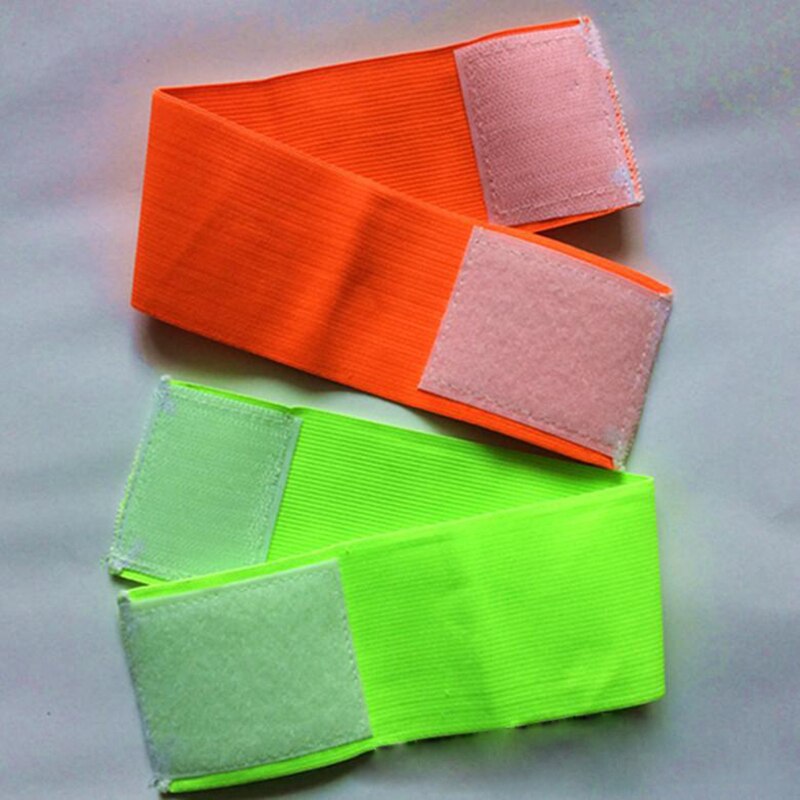 Solid Colorful Soccer captain&#39;s armband Football Match Bands Flexible Sports Paste Captain Armband 12 Colors C mark