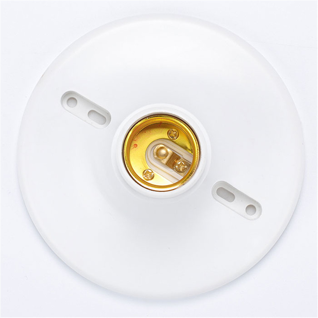 2/6/15 Stück D12cm E27 Steckdose Kasten montieren Kunststoff Mittel Base E26 Lampenfassung 118mm E27 Fassung für Deckenleuchte 220V 4A
