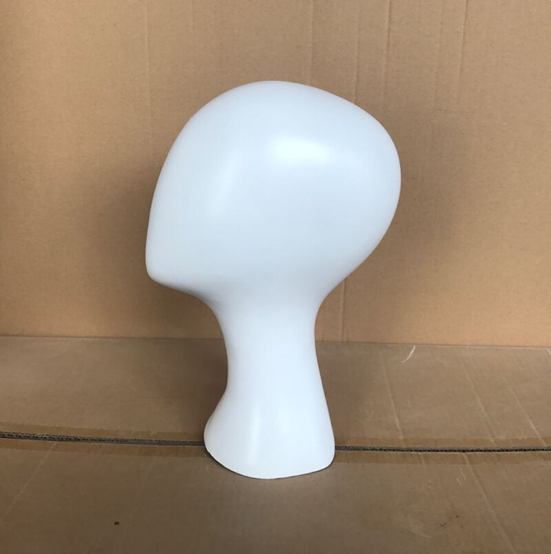 NEWESThigh-grade White gloss fiberglass female mannequin head for hat/ wig/ headphones display manikin heads