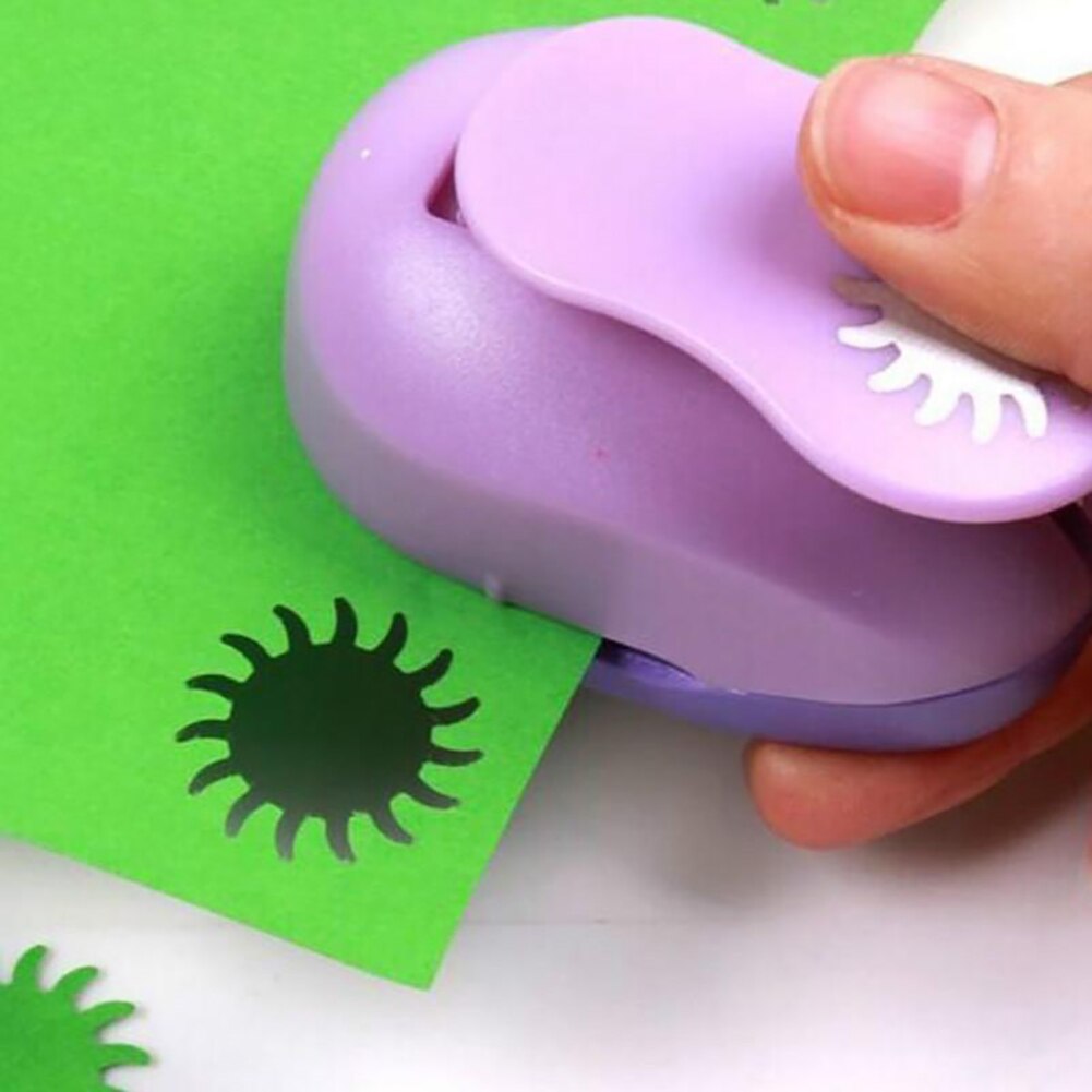 Kid Craft DIY Scrapbook Cards Making Paper Shaper Mini Hole Punch Cutter Toy