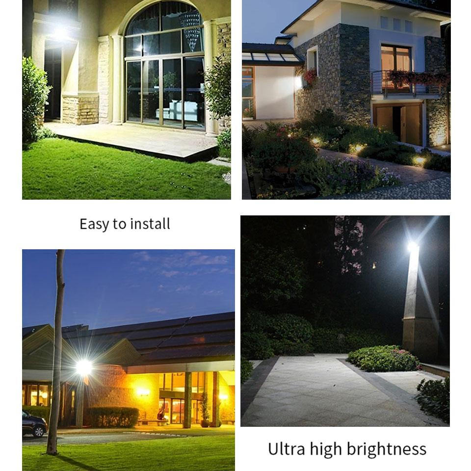 Led Floodlight 50W 100W AC220V Reflector Flood Light Waterproof Ip66 Garden Spotlight Pir Motion Sensor Wall Outdoor Lighting
