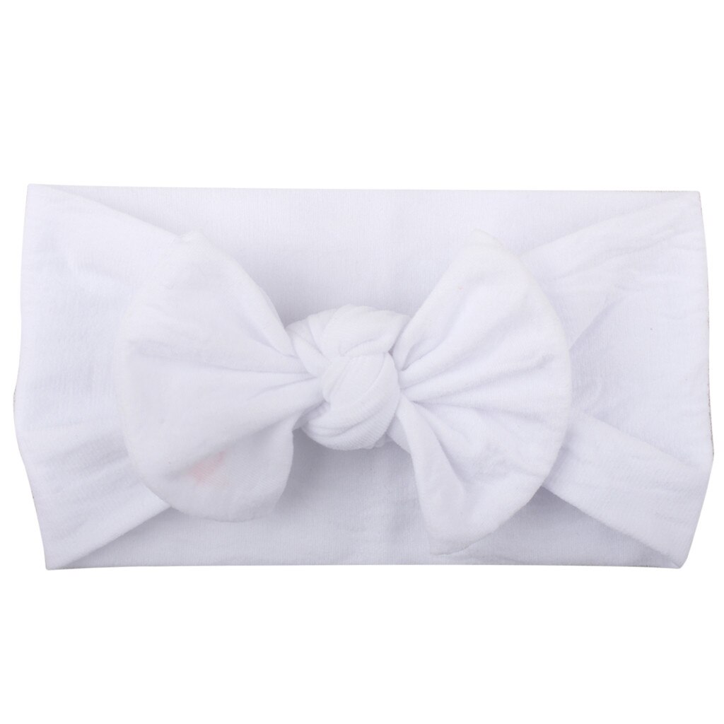Haar Accessoires Meisjes Baby Peuter Solid Hoofdband Mini Hair Band Bow Hoofddeksels Elastiekjes Scrunchy L102: U