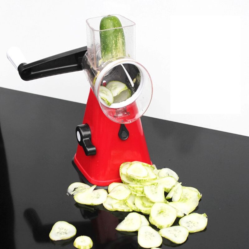 Trancheuse Swift rotative Mandoline multifonctionnelle 3 en 1 râpe à légumes, hachoir à fromage et noix, broyeur
