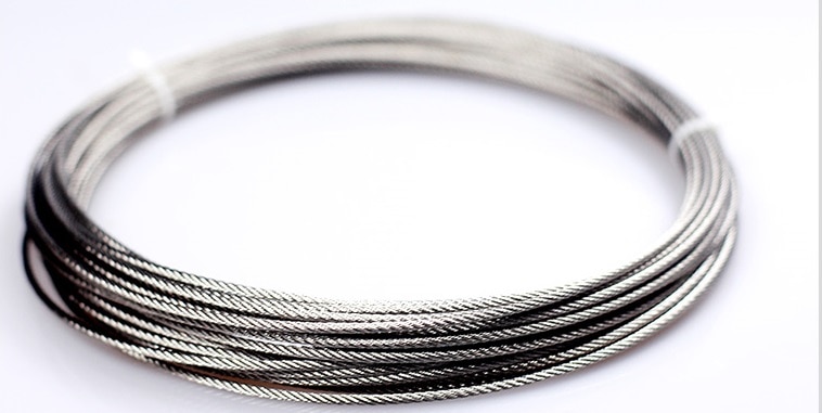 3-10MM 10--100M,7X7 or 7X19 304 stainless steel wire rope softer fishing cable clothesline