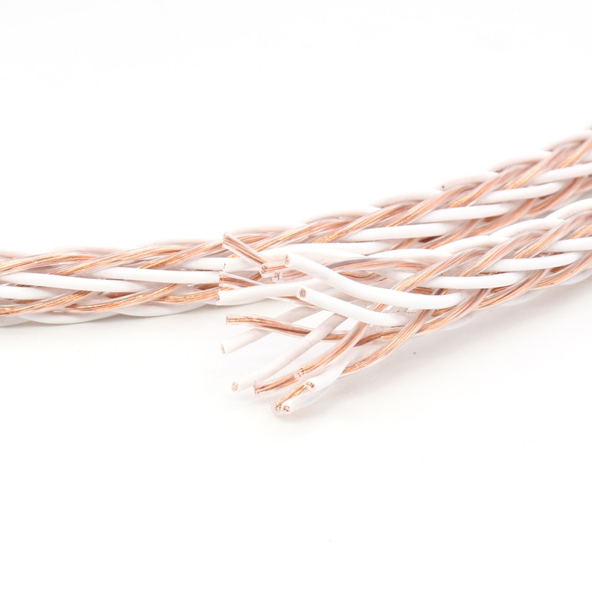 10m 8TC 5N Pure copper Speaker cable hifi audio speaker wire loudspeaker cable
