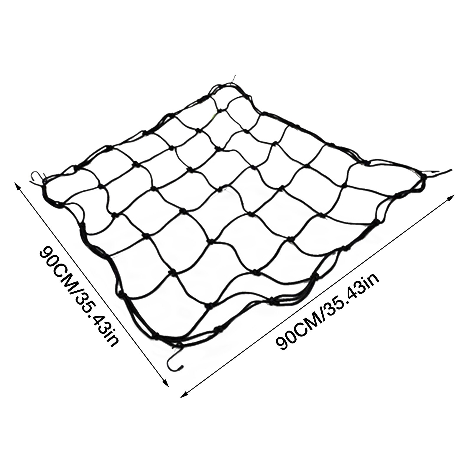 Flexible Net Trellis Elastic Trellis Netting with 4 Steel Hooks for Grow Tents Garden Botany Uniform illumination: D