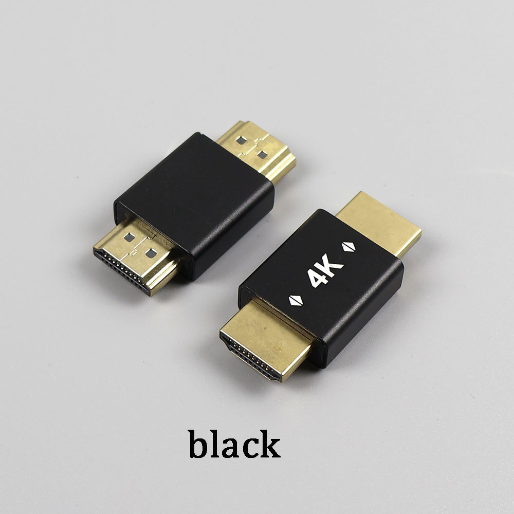 HDMI Male to Male Adapter 4K@60hz High definition HDMI male to male for interface for Projector Monitor TV Laptop: army green