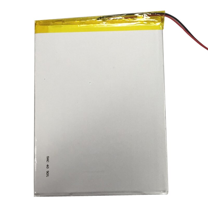 Lithium-Polymer-Batterie 3,3 x95x130mm 3,7 v 6000mah Tablette Batterie 2 Draht