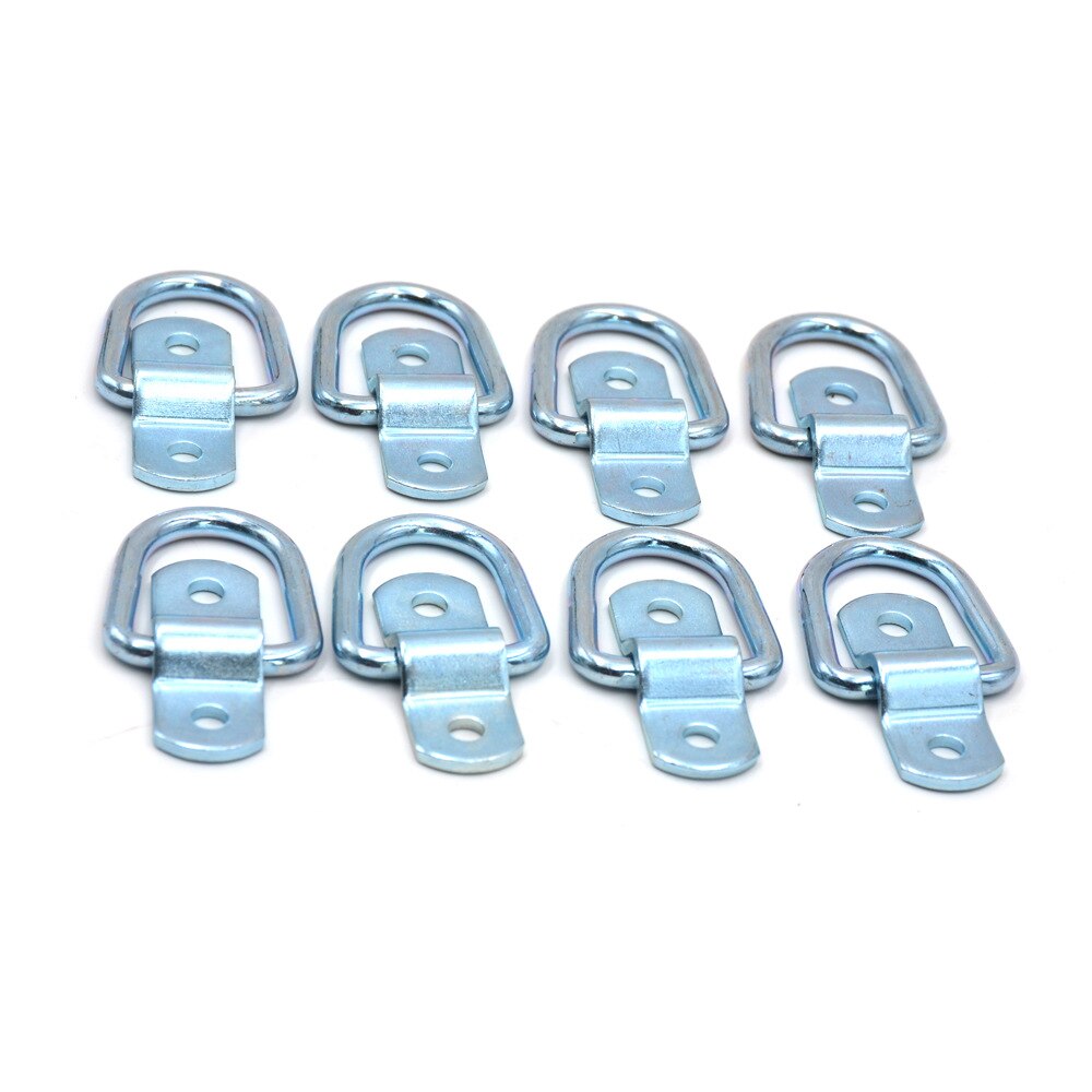 8pcs Car Trailer Tie Down D Ring Load Anchor Trailer Forged Lashing Towing Ring Metal Ring Trailers For Car Truck RV