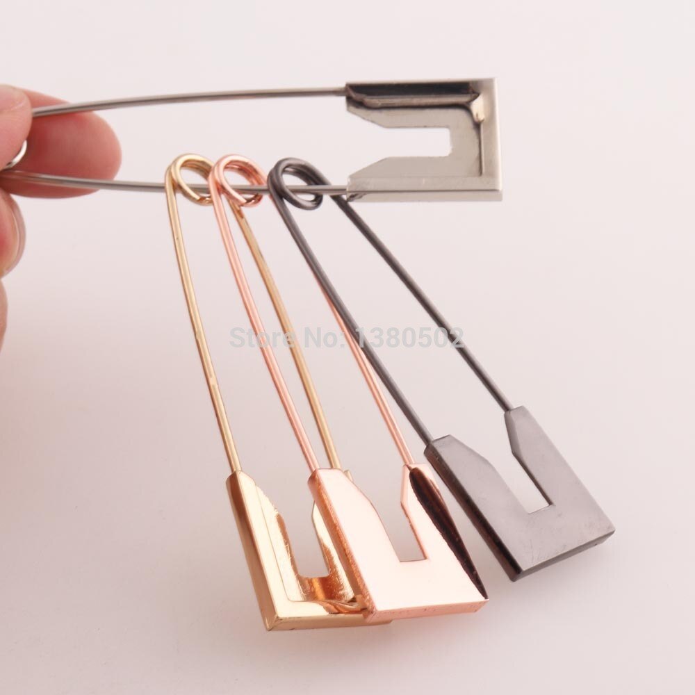 5 stks/partij 80mm zilver/rose gold/zwart/goud kleur grote Veiligheidsspelden Broche Pins Naaien Tool