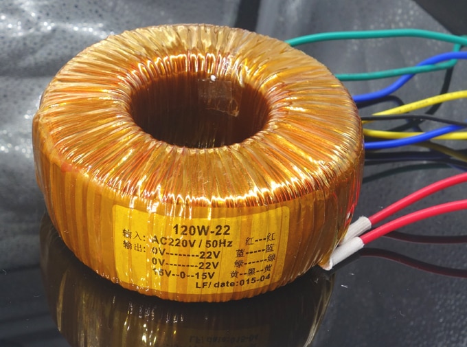 120W toroidal transformer double 18V+ double 15V/ double 22V+ double 15V/ double 22V, A core without breaking point iron core