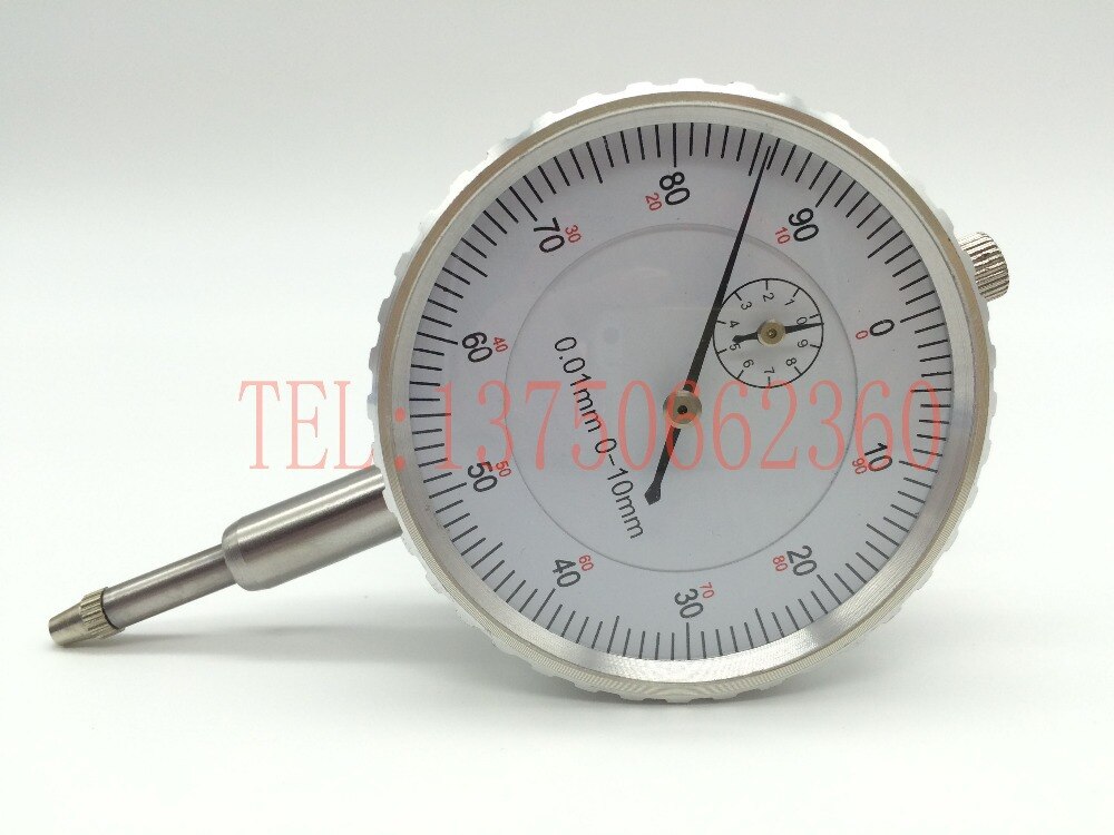 Dial Indicator Gauge 0-10mm Meter Precise 0.01Resolution Concentricity Test