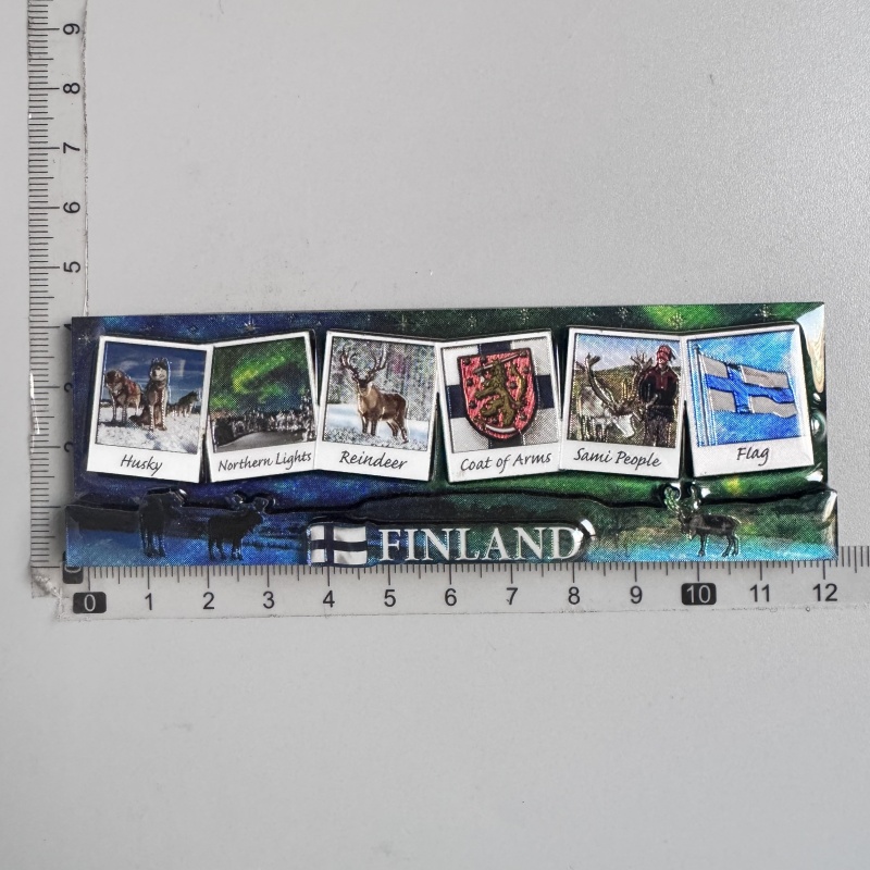 Imanes de nevera, recuerdo turístico, Cancun, México, Dubái, Helsinki, Finlandia, Hakone, Tokio, Japón, Chile, papel de aluminio, pegatinas de decoración de madera