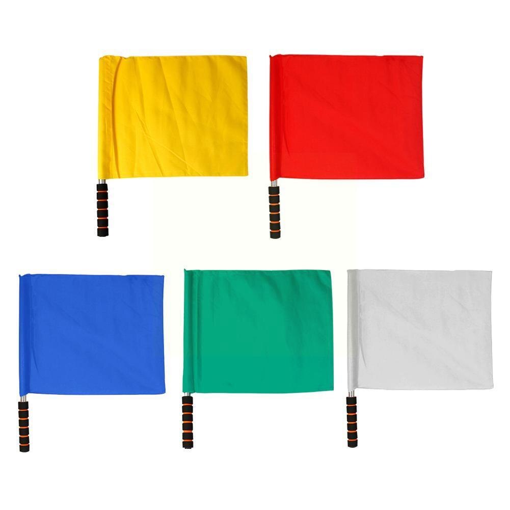 Football referee flag, sponge grip, sweat-absorbent, eye-catching referee competition flag, football signal, waterproof, color,  z9 x 4