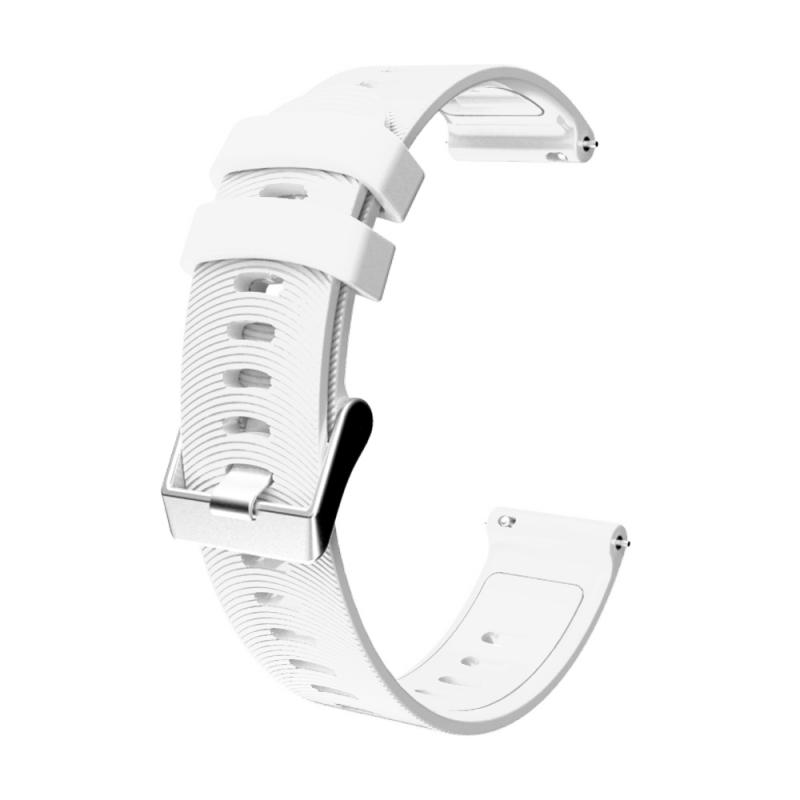 Vervanging Watch Band Sport Siliconen Armband Strap Band Voor Garmin Vivoactive 3 / Forerunner 245 Smart Horlogeband Accessoires: white