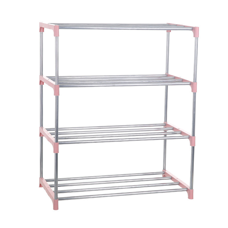 Simple Multi Layer Shoe Rack Stainless Steel Easy Assemble Storage Shoe Cabinet Shoe Rack Hanger Home Organizer Accessories