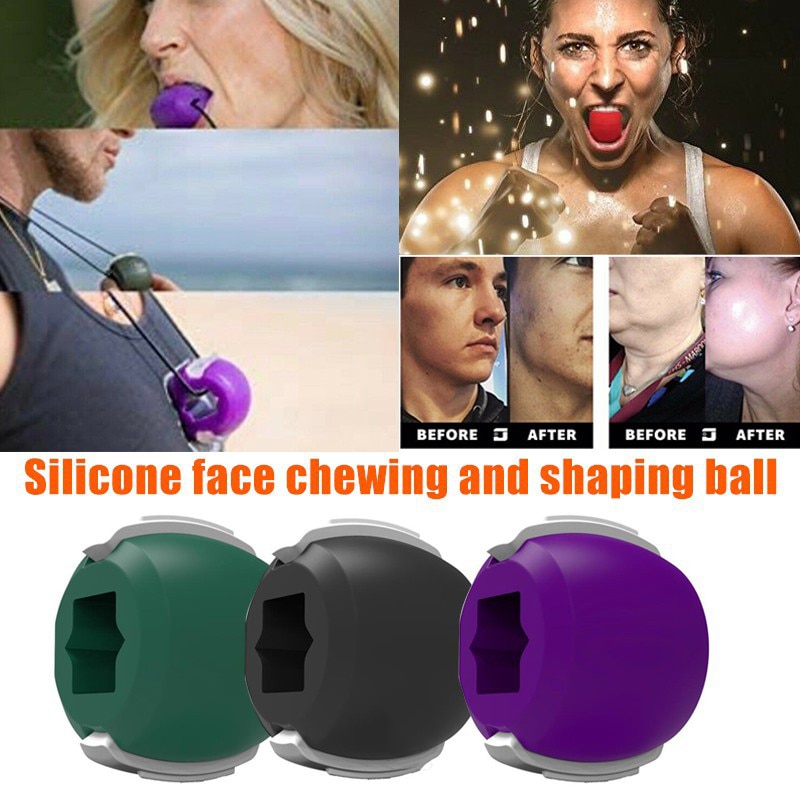Ansigts toner træner ansigt fitness bold toner træner kæbe træner og hals toning udstyr ansigt toner kæbe træner