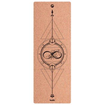 Tpe verbreedt yogamat 183cm*68cm kurk yogamat comfortabele antislip pilatesmat draagbare buiten oefenmat 5mm dik: Stijl 3