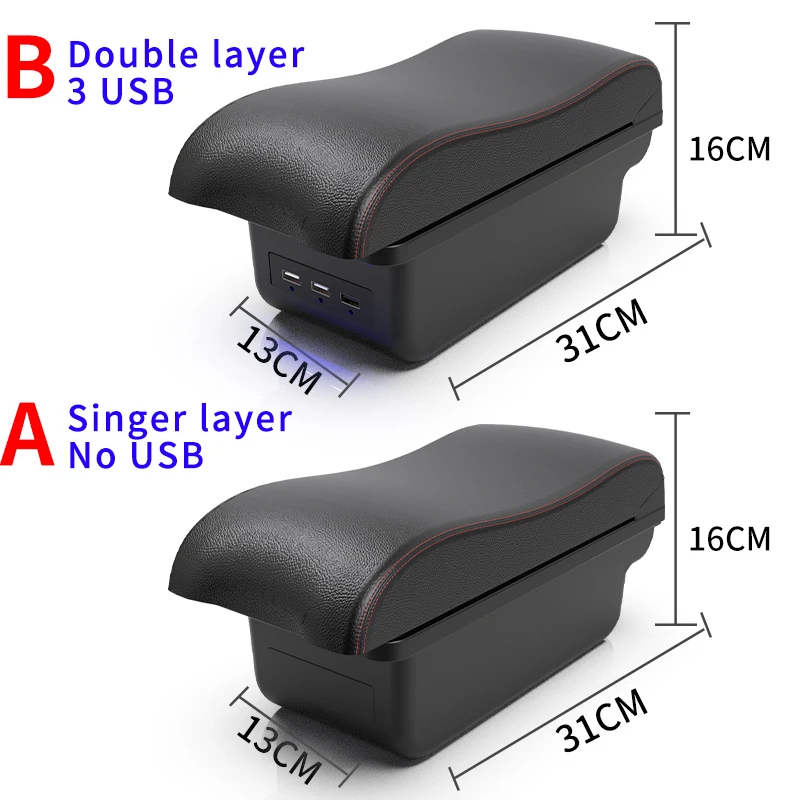 Para MINI Cooper caja de reposabrazos para Countryman R50 R52 R53 R56 R57 R58 R60 F55 F56 F57 F60 caja de reposabrazos de coche accesorios de reequipamiento
