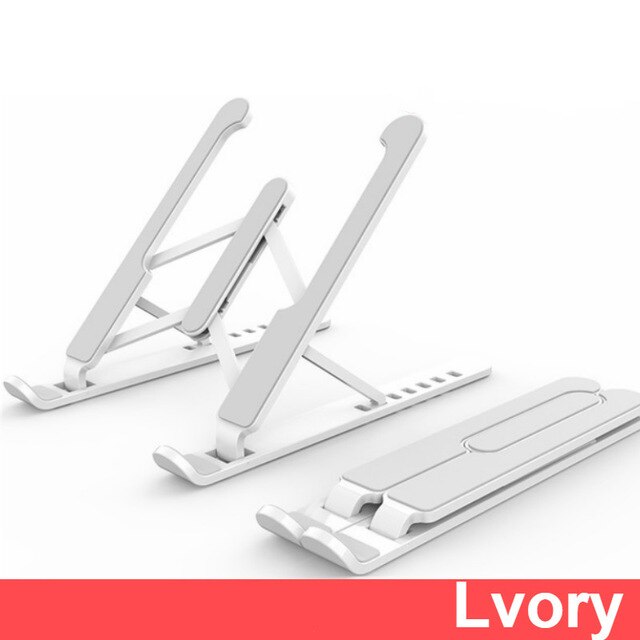 Adjustable Foldable Laptop stand standing desk support Holder Notebook Stand For Notebook Macbook Pro Air iPad Pro DELL HP: Silver