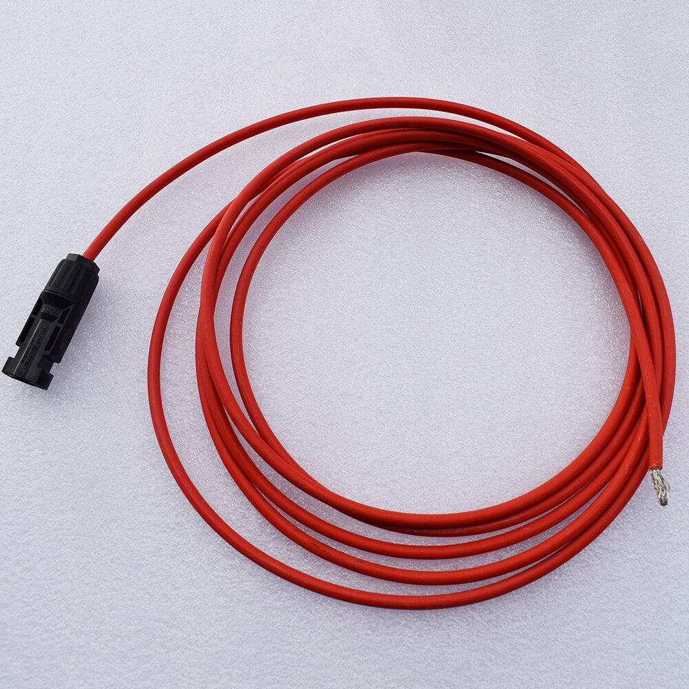13AWG 1 Pair Solar Panel Extension Cable Copper Wire Black and Red with for Connector Solar PV Cable