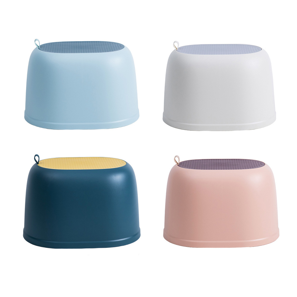 1pc Bench Anti Plastic Household Portable Bench for Living Room Bathroom Home