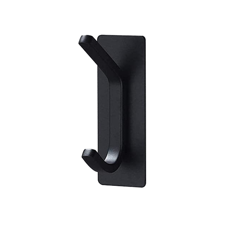 VILOYI Stainless Steel Towel Hooks Bathroom Self Adhesive Double Wall Coat Rack Hooks No Trace Behind The Door Robe Hanger: Yellow