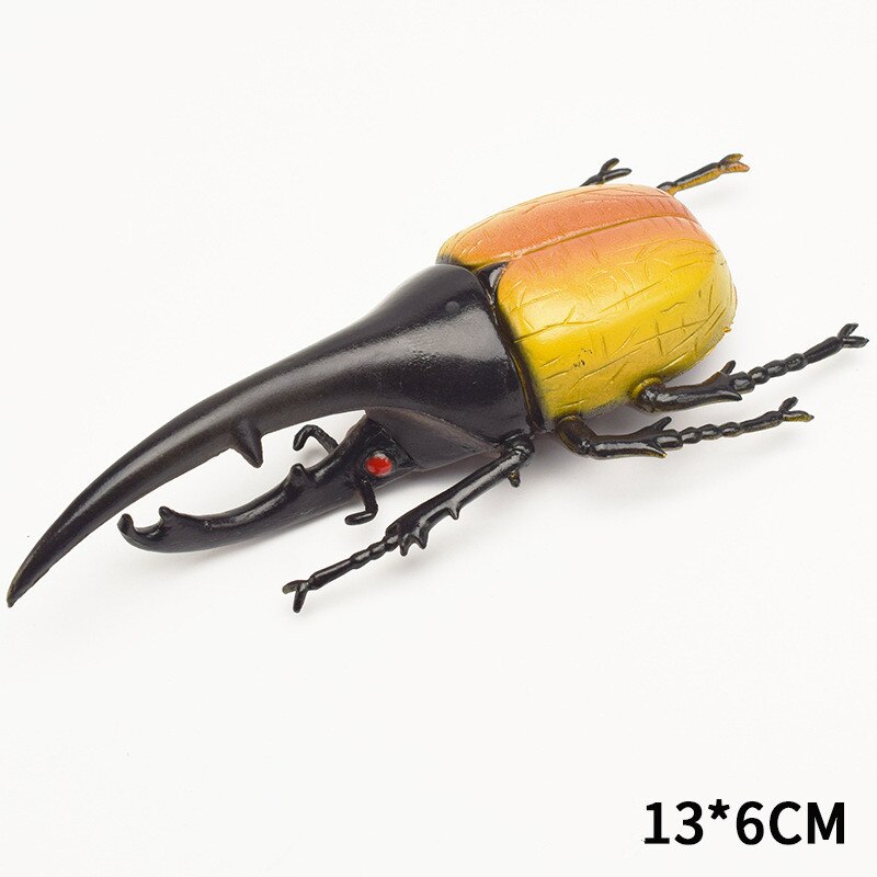 Escarabajo de juguete de simulación de 6 estilos, 13cm, modelo realista, juguete de simulación de insecto, ayuda en Enseñanza de guardería, colección de juguetes para niños, vestido: 5