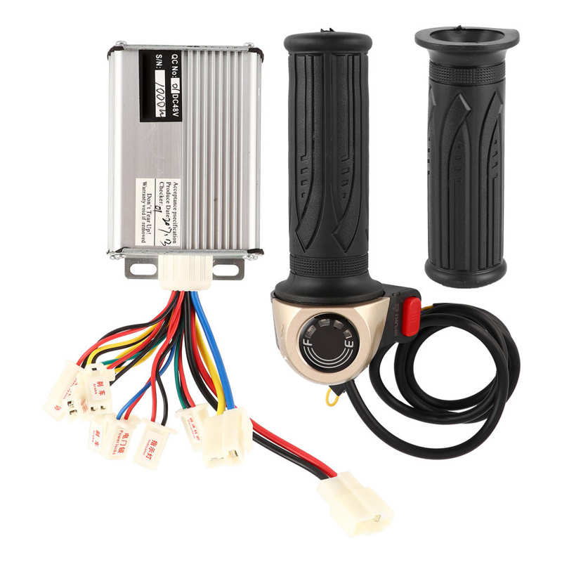 Brushless Motor Controller E‑Bike Brushless Motor Controller Set Scooter 48V 1000W Controller and Rotate Handles