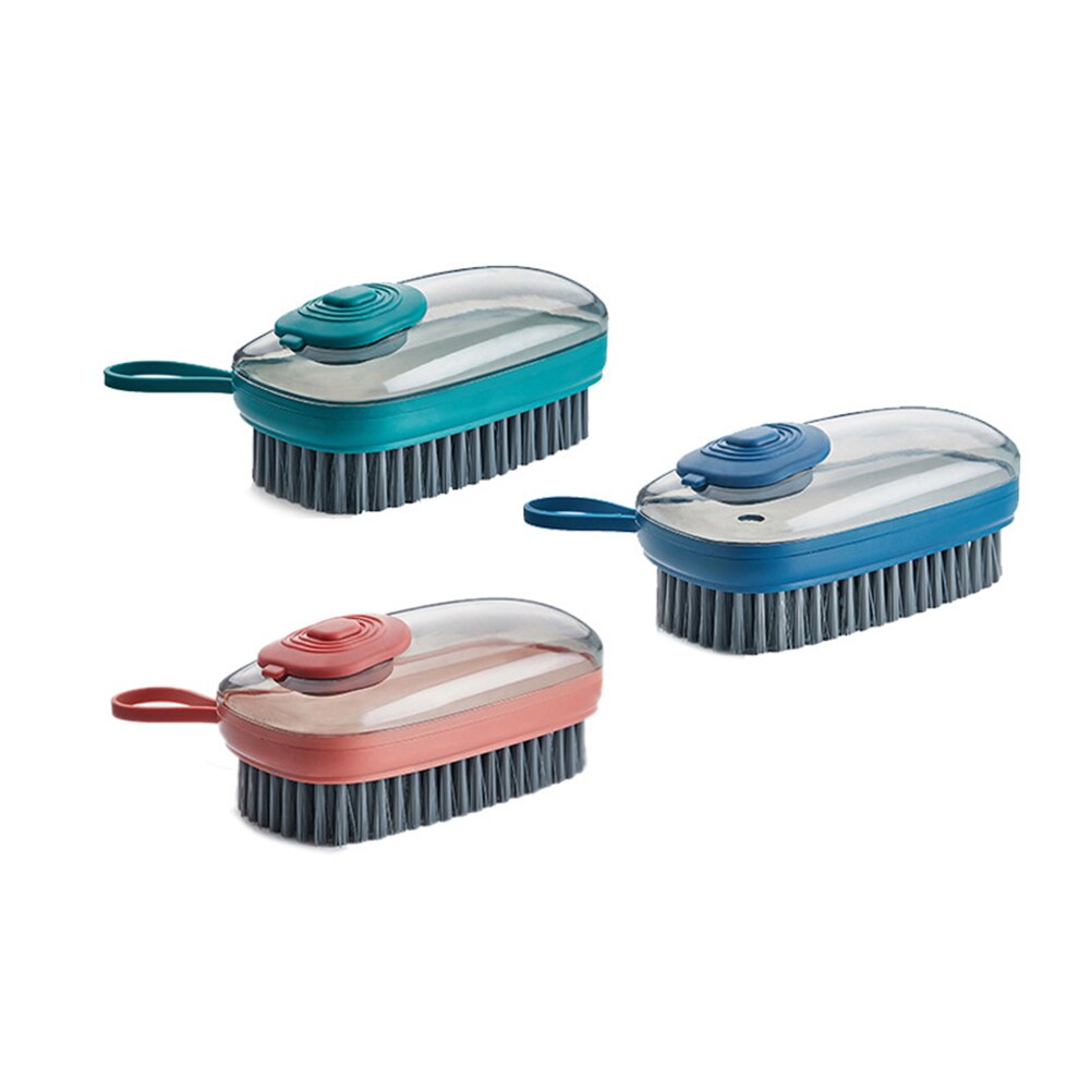 Kreativitet flydende sæbe og skrubbe dual use multifunktionsbørste husholdningsrengøringsbørste til køkkenvask i badeværelset