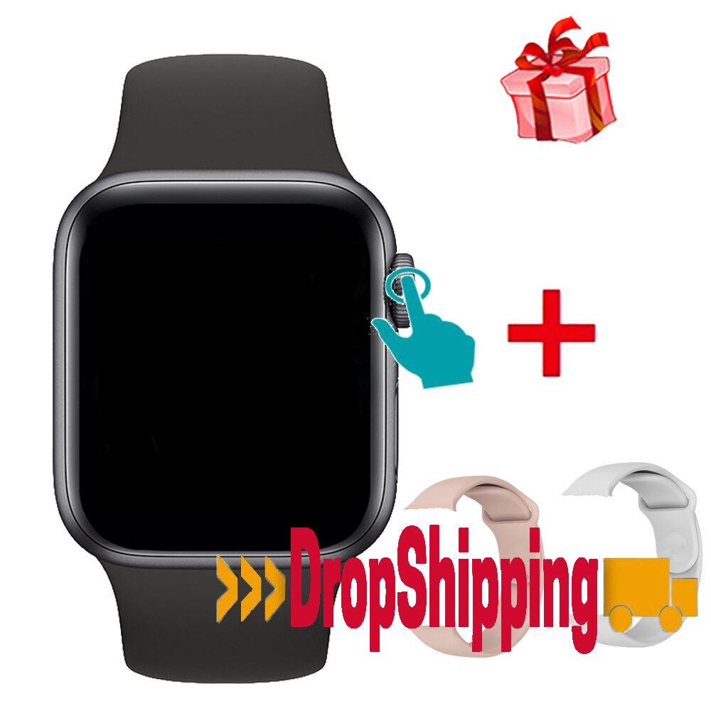 T500 Smart Watch Series 5 Bluetooth Call 44mm Smartwatch Change Strap Heart Rate Monitor for IOS Android Phone PK IWO 12 8: BK Add PI WH Silica