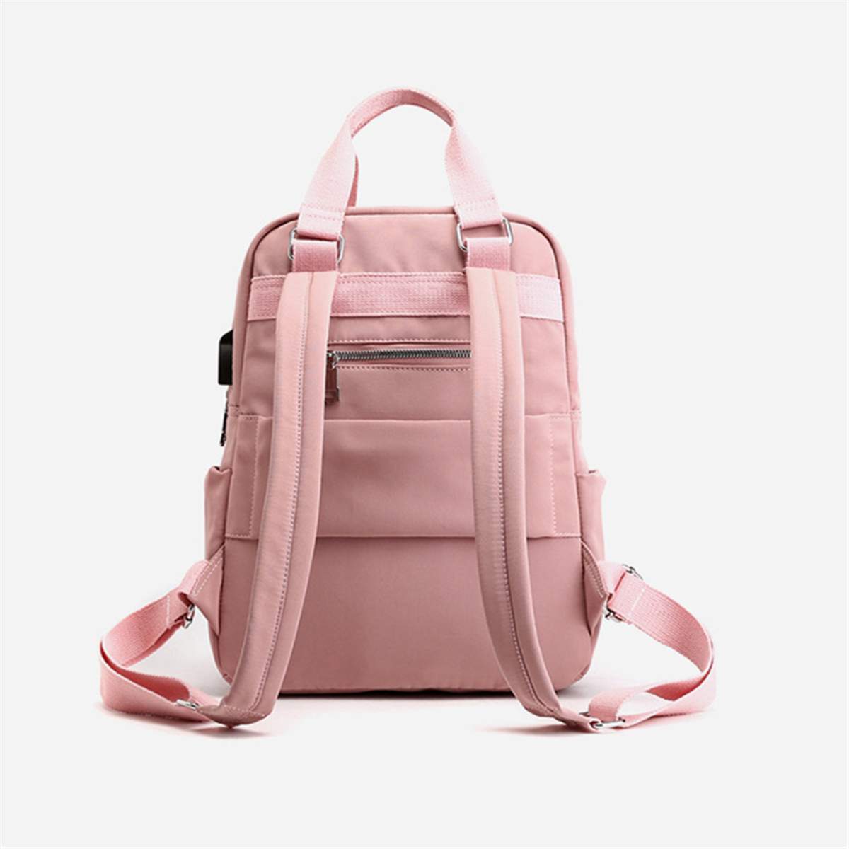 Neue Frauen Nylon Schule Rucksäcke Anti Diebstahl USB Ladung Rucksack Wasserdichte Bagpack Schule Taschen Für Teenager Mädchen Reisetasche Neue
