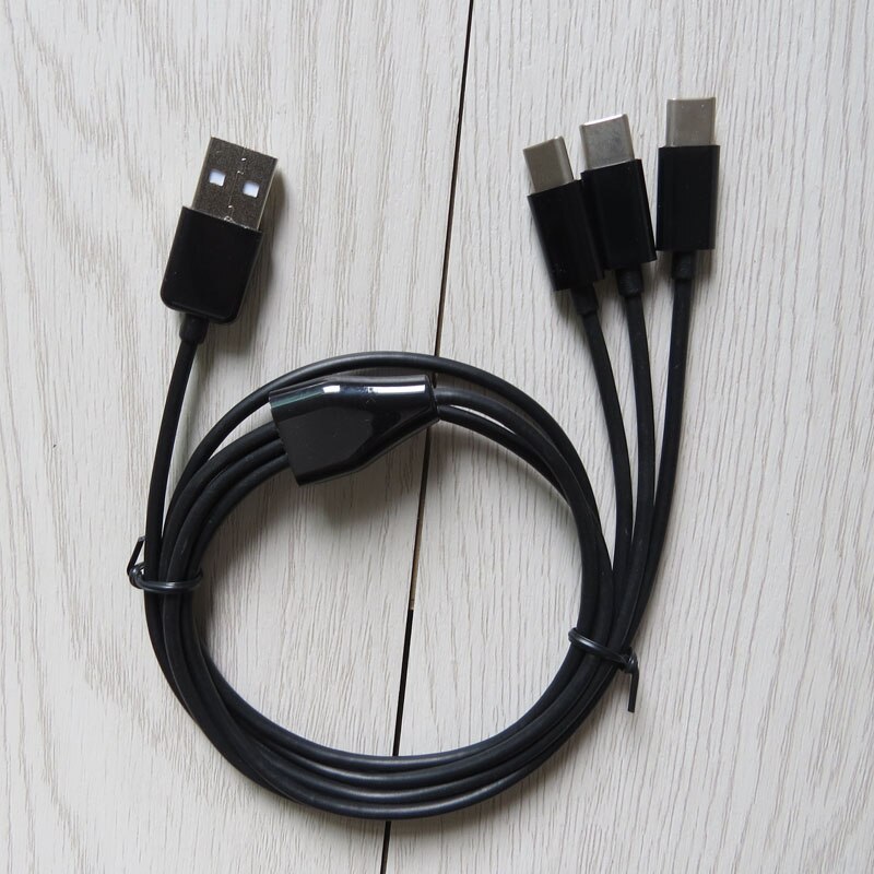 1m 3ft 3 in 1 Typ C USB kabel Power 3 TYP C Geräte Auf Einmal