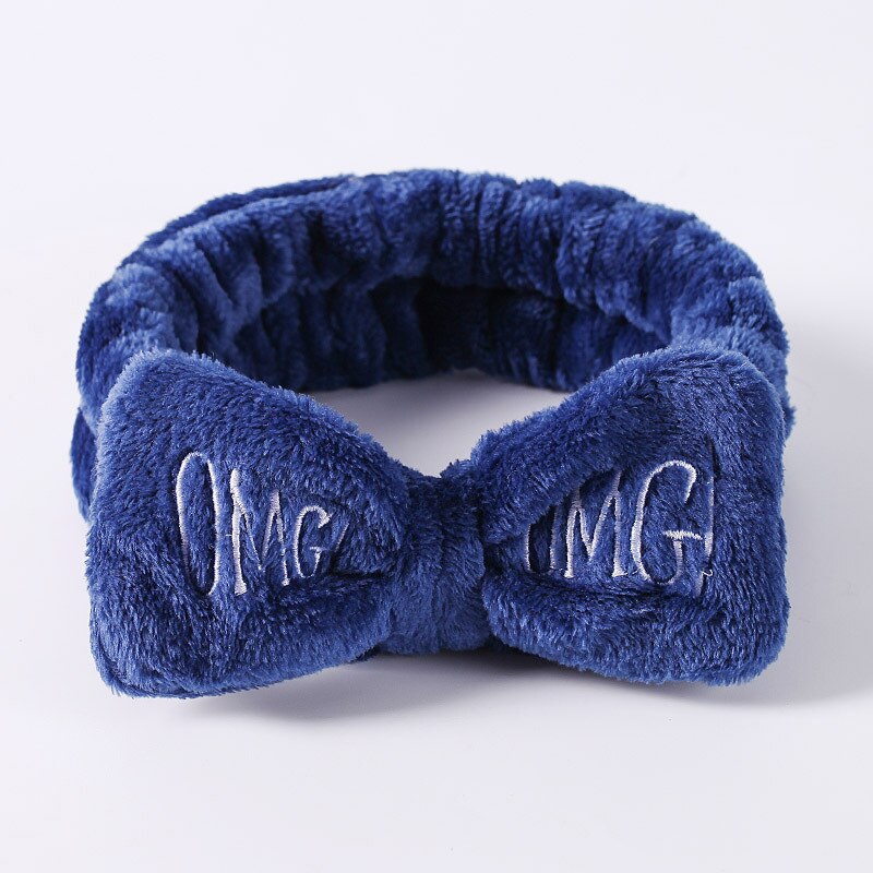 Voor Vrouwen Meisjes Hoofdbanden Omg Brief Coral Fleece Wassen Gezicht Boog Haarbanden Hoofddeksels Haarbanden Tulband Haar Accessoires: 038-11