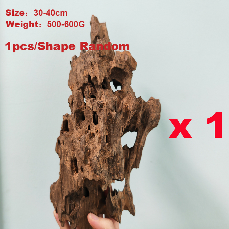 Radiateur en bois flotté pour aquarium, trou de repos pour poisson, bois naturel extra large, arbre flotté, tronc Dr, ShriAJwood F, 5-40cm: Maroon