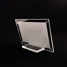 Acryl Crystal Clear Prijskaartje Clip Teken Kaarthouder Tafel Desk Top Menu Display Label Rekken Telefoon Frame Stand