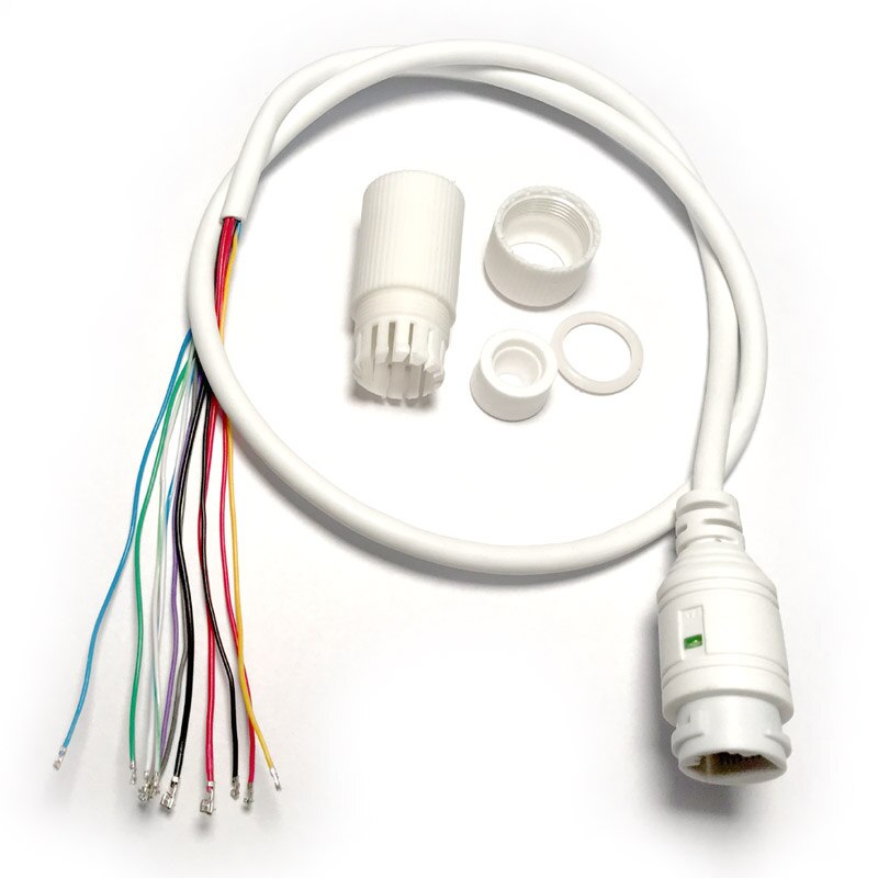 Wasserdichte POE LAN kabel für CCTV IP kamera bord modul mit nasser anschluss RJ45, Einzelnen Status LED: Weiß