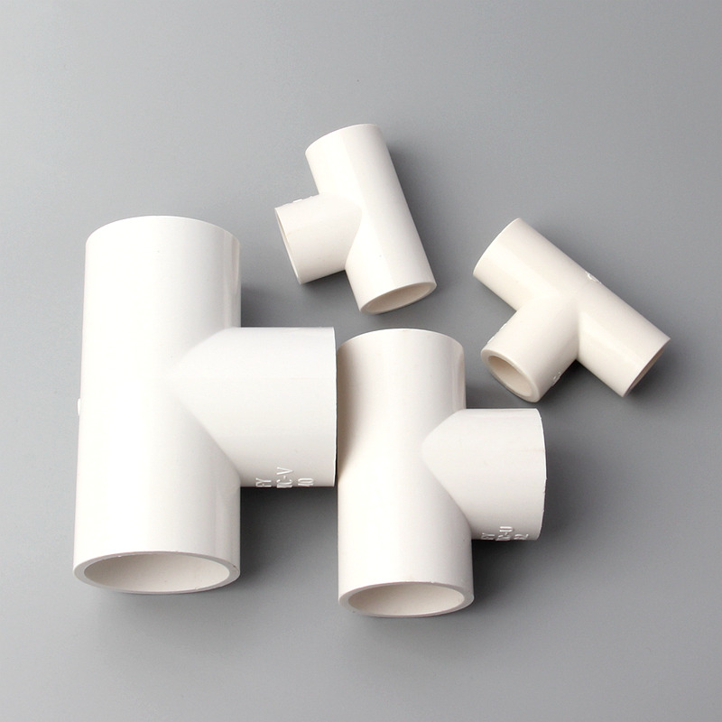 2pcs 20mm/32mm/40mm PVC White Pipe Connector Water Tube Equal Diameter Fittings Pipe Adapter Water Supply for Garden Irrigation