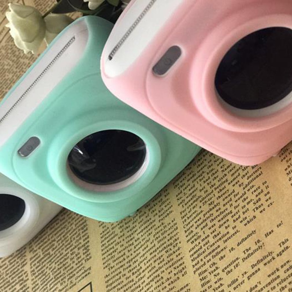 Impresora fotográfica instantánea portátil, impresora térmica, electrónica de oficina, funda protectora de silicona