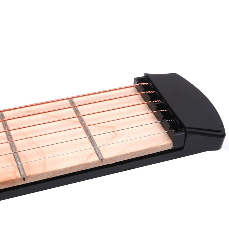 Guitarra de bolsillo de 4 cuerdas, entrenador de dedos de 4 trastes, accesorios de guitarra eléctrica, herramienta de práctica de guitarra, entrenador de acordes, Gadget