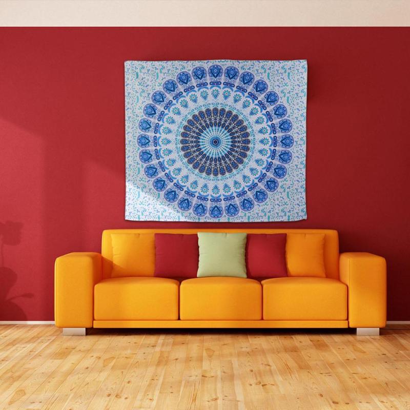 Boho mandala vägghängande gobeläng strand resehandduk filt yogamatta retro tenture matta överkast vägghängande heminredning