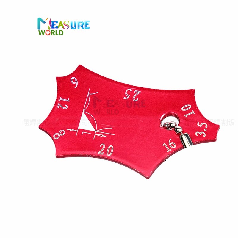 2 Pcs Set Weld Seam Test Ulnar Inspection Ruler Welding Tools Stainless Steel Welding Gauge Key Pocket Gage