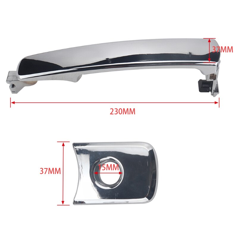Voor Achter Links Rechts Buiten Autodeur Chrome Handvat Voor Nissan Rogue