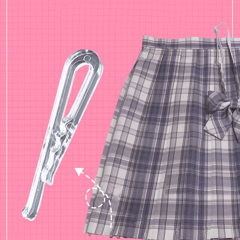 100 st klädklämma genomskinlig plasttandad förpackningsklämma fast klämma skjortkjol multifunktionella klämtillbehör