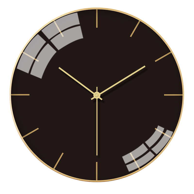 Gold Luxury Glass Wall Clock Black Large Modern Nordic Wall Clock Modern Reloj Pared Home Decoration EA60WCgg